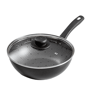 Wok 6 Ultra de 24 cm + tapa de vidrio