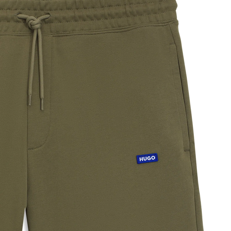 SHORTS DE FELPA DE ALGODÓN CON PARCHE DE LOGO SHORTS REGULAR FIT HOMBRE 4