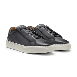 TENIS GARY DE PIEL CON CORDONES OCULTOS TENIS HOMBRE