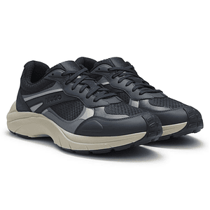 TENIS DE PIEL SINTÉTICA Y MALLA TENIS HOMBRE