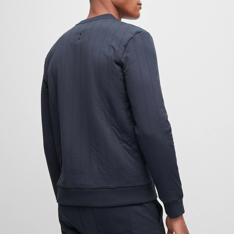 BUZO REGULAR FIT DE PUNTO GUATEADO EN VERTICAL HOMBRE 2