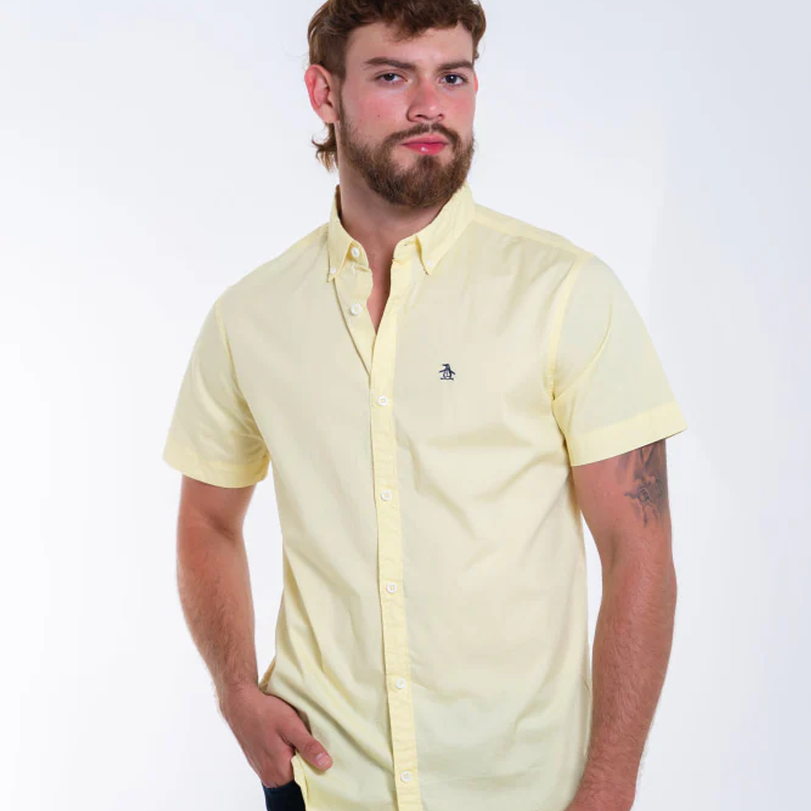 Camisa Hombre Manga Corta Penguin 1
