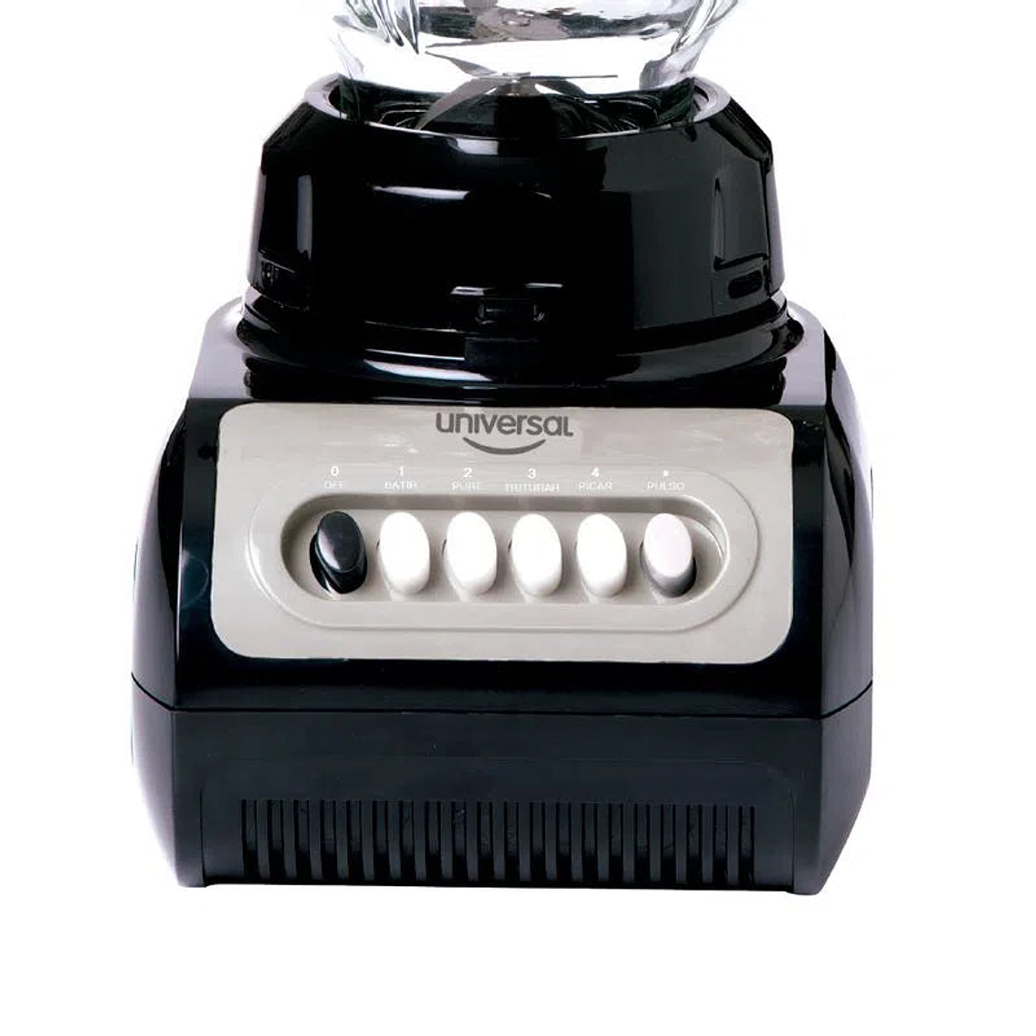 Licuadora con Vaso de Vidrio Negra / Universal 2