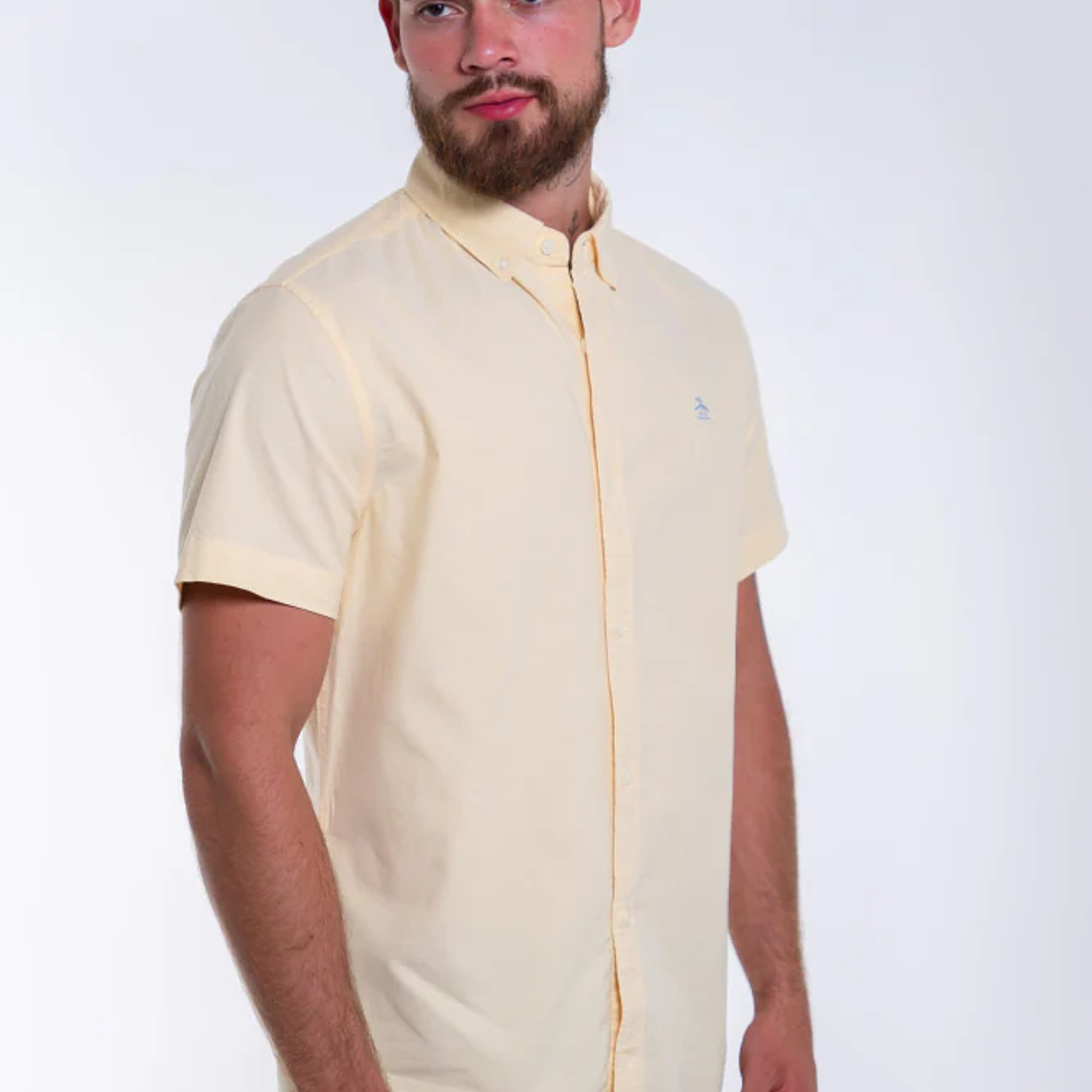 Camisa Hombre Manga Corta Penguin Oxford 1