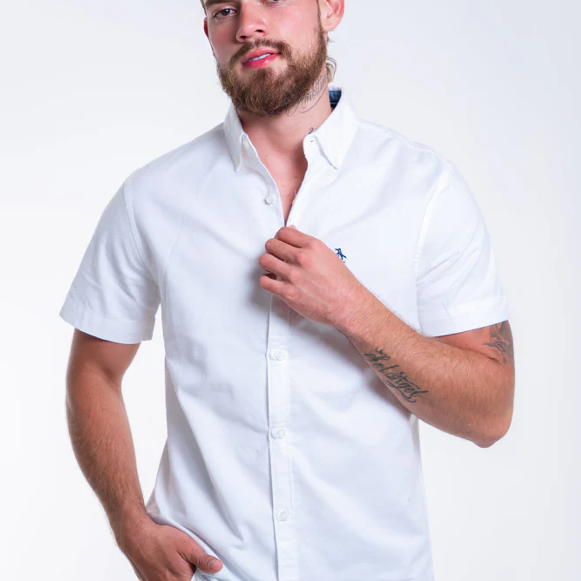 Camisa Hombre Manga Corta Penguin Oxford 1
