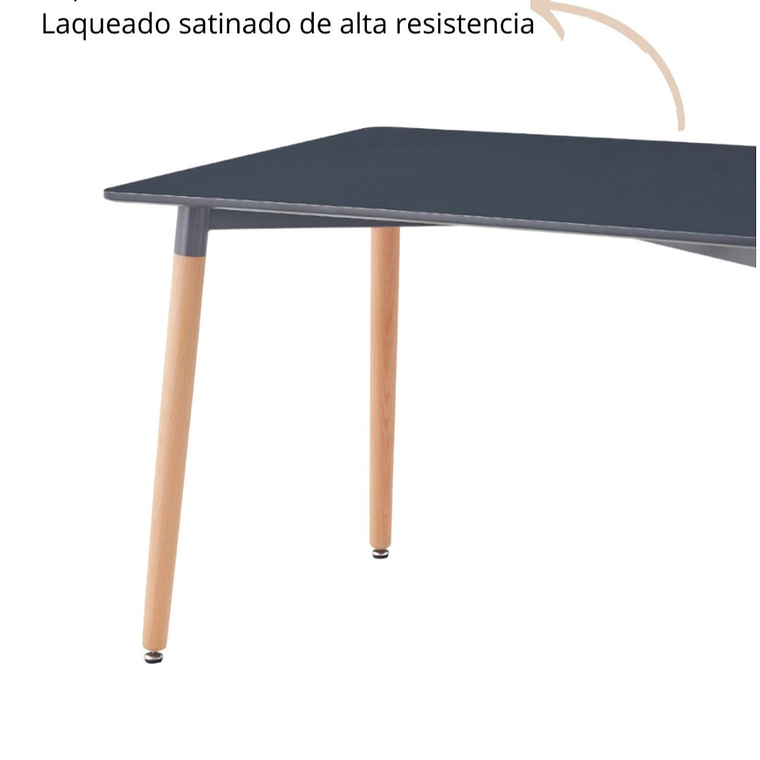 Mesa Roma Negra Rectangular 7