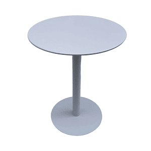 Mesa Metálica Redonda Barcelona Blanca