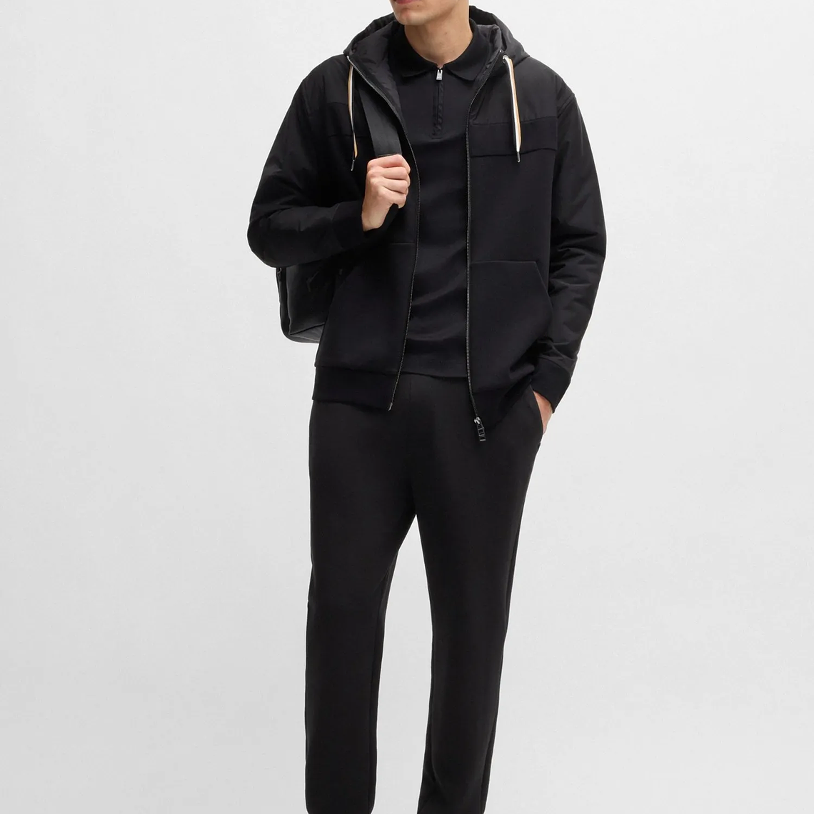 PANTALONES DE CHÁNDAL DE ALGODÓN CON LOGO APILADO PANTALONES RELAXED FIT HOMBRE 3