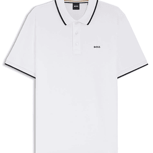 POLO DE PIQUÉ DE ALGODÓN CON DETALLES EN CONTRASTE POLO REGULAR FIT HOMBRE