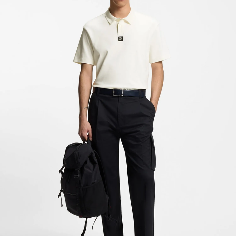 POLO DE PIQUÉ DE ALGODÓN CON MONOGRAMA DOUBLE B POLO REGULAR FIT HOMBRE 2