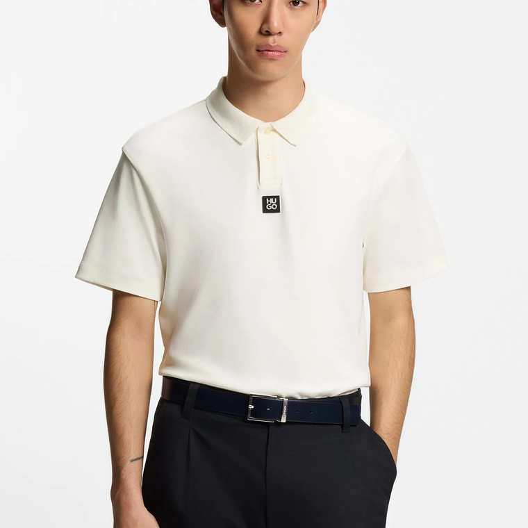 POLO DE PIQUÉ DE ALGODÓN CON MONOGRAMA DOUBLE B POLO REGULAR FIT HOMBRE 3