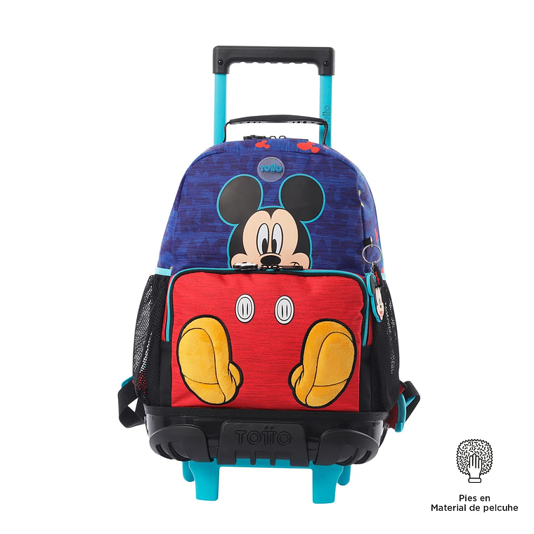 Morral con ruedas Niño Mickey Mediano Azul 1