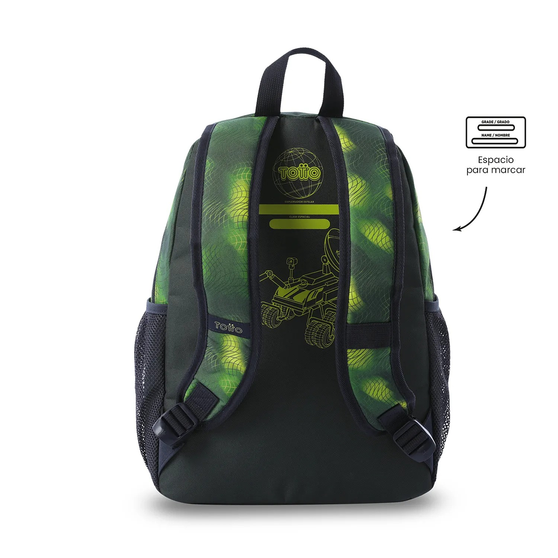 Morral para Niño Explorer Ship Mediano Verde 5