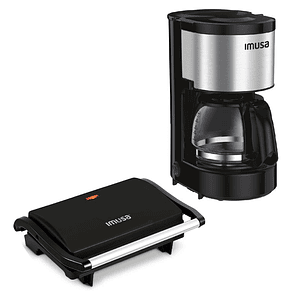 Combo Cafetera perfecta inox + Grill Basic