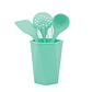 SET X4 UTENSILIOS MAS BASE UNIVERSAL VERDE MENTA - Miniatura 2