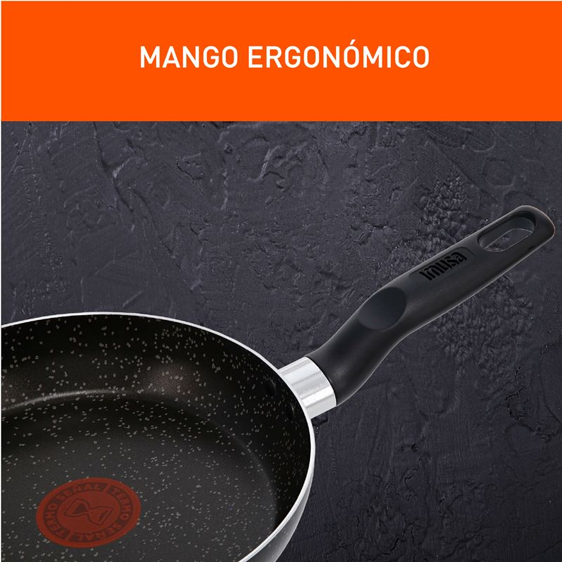 Sartén IMUSA Cambiatón de 20cm con tapa de Vidrio 6