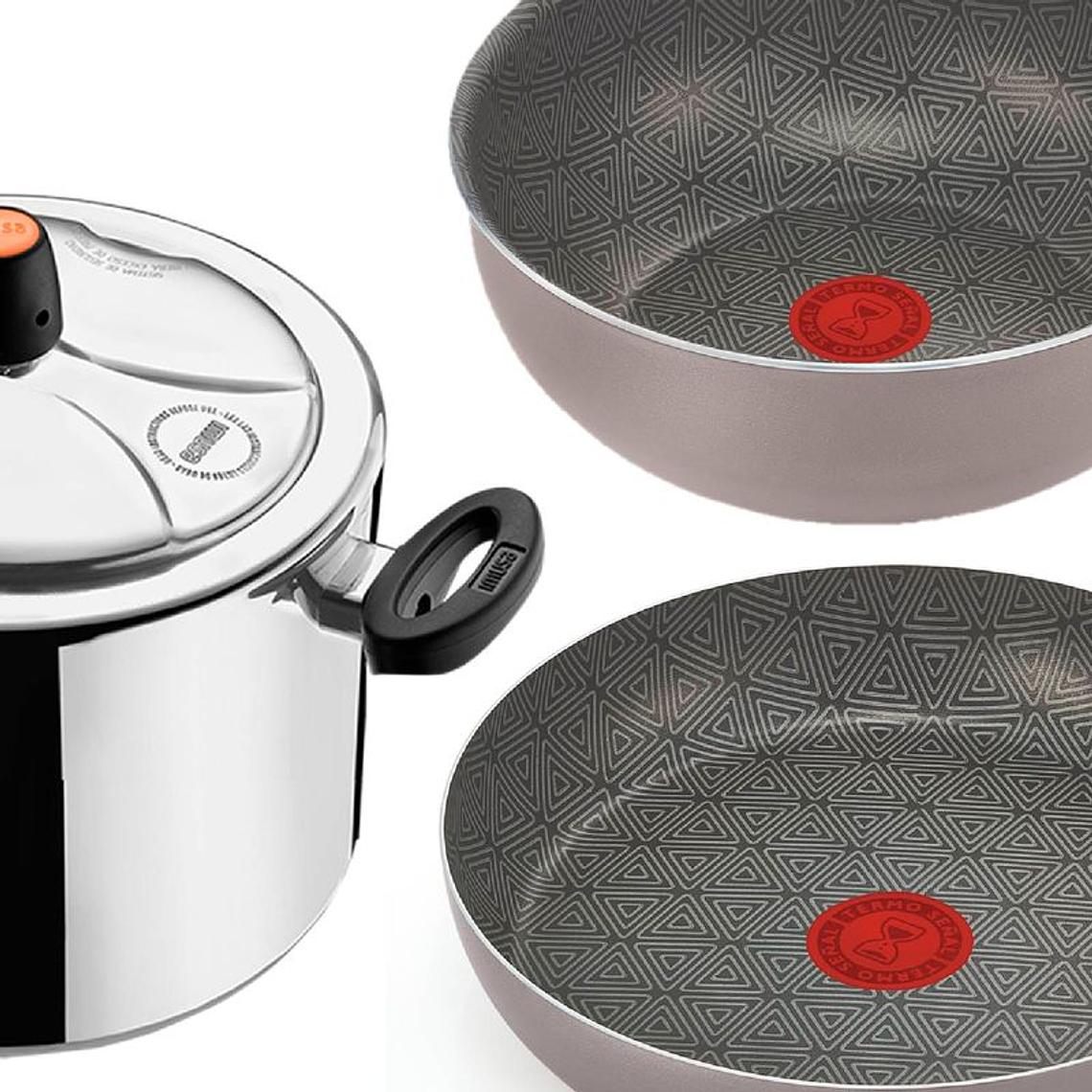 Olla a Presión IMUSA 4,5L + Sarten + Wok 24cm Talent 2