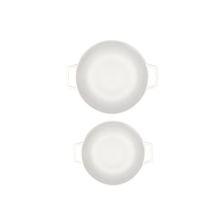 Set de 2 Calderos IMUSA Natural 22- 24 cm Tapa de Vidrio 3