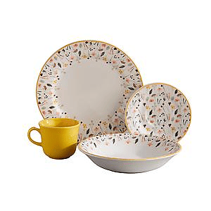 Vajilla Corona Ashley 4 Puestos 16 Piezas