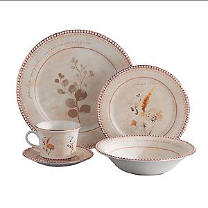 Vajilla Corona Amorette 4 Puestos 20 Piezas