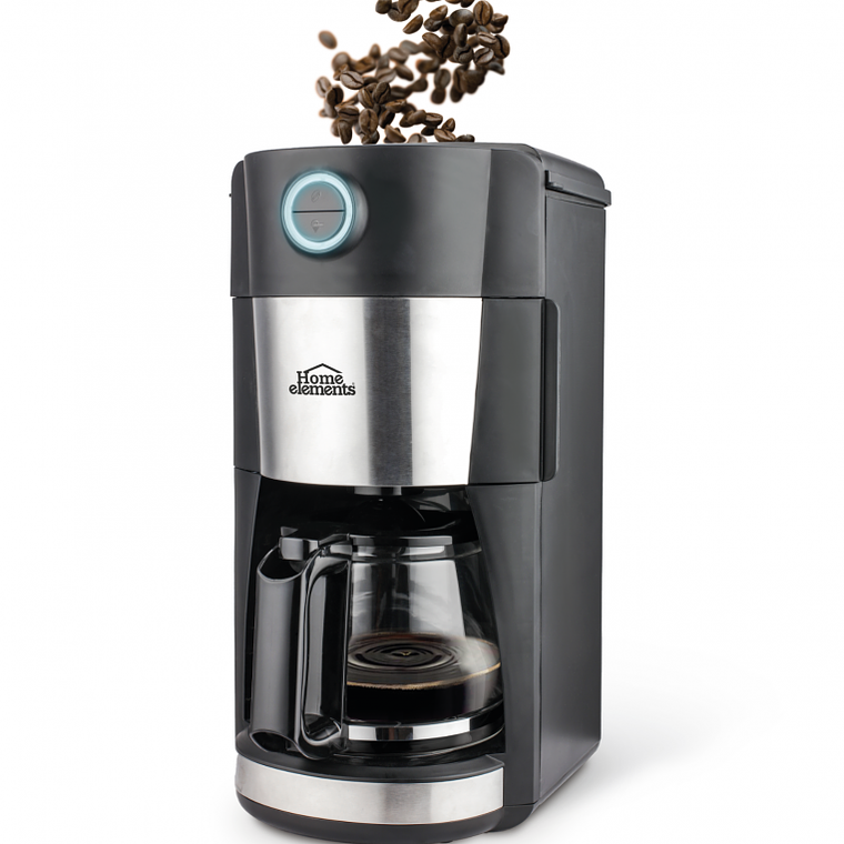 Cafetera Con Moledor De Café 12 Tazas / Home Elements 2