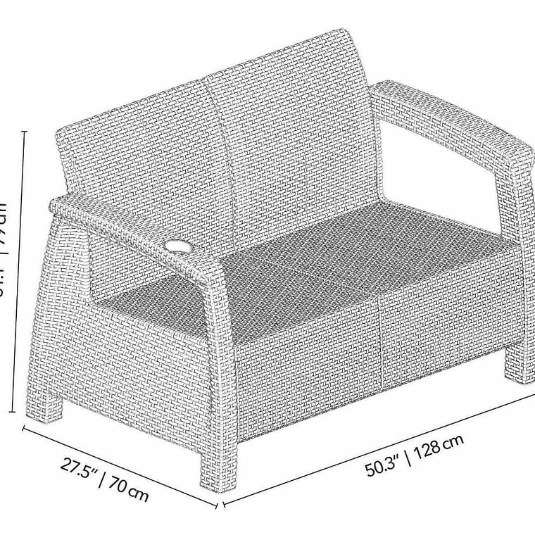 Juego de Sala Ferrara Premium Wengue / MQ 4