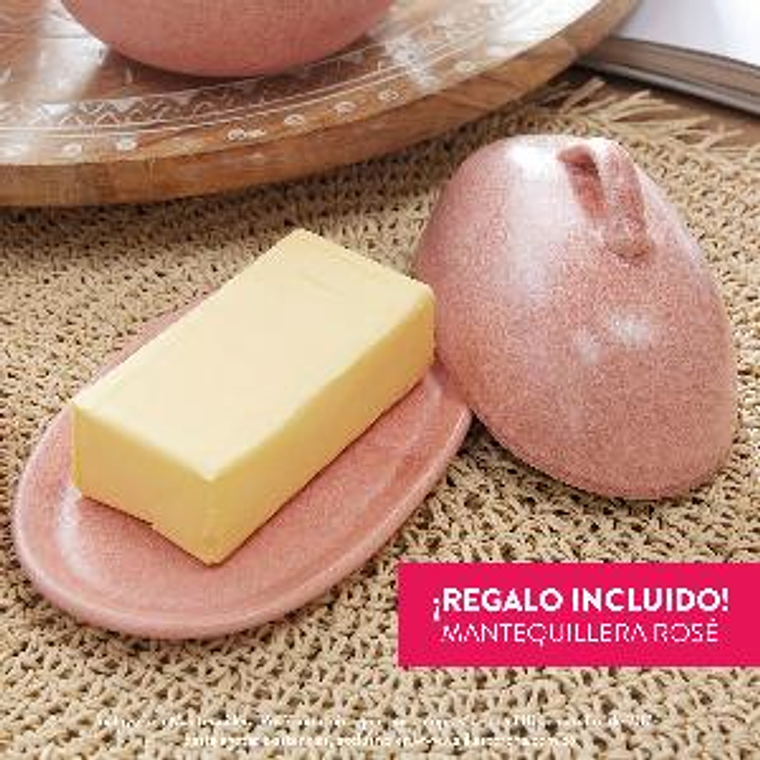 Vajilla Corona Elea 4 Puestos 16 Piezas + 1 Mantequillera Rosé 3