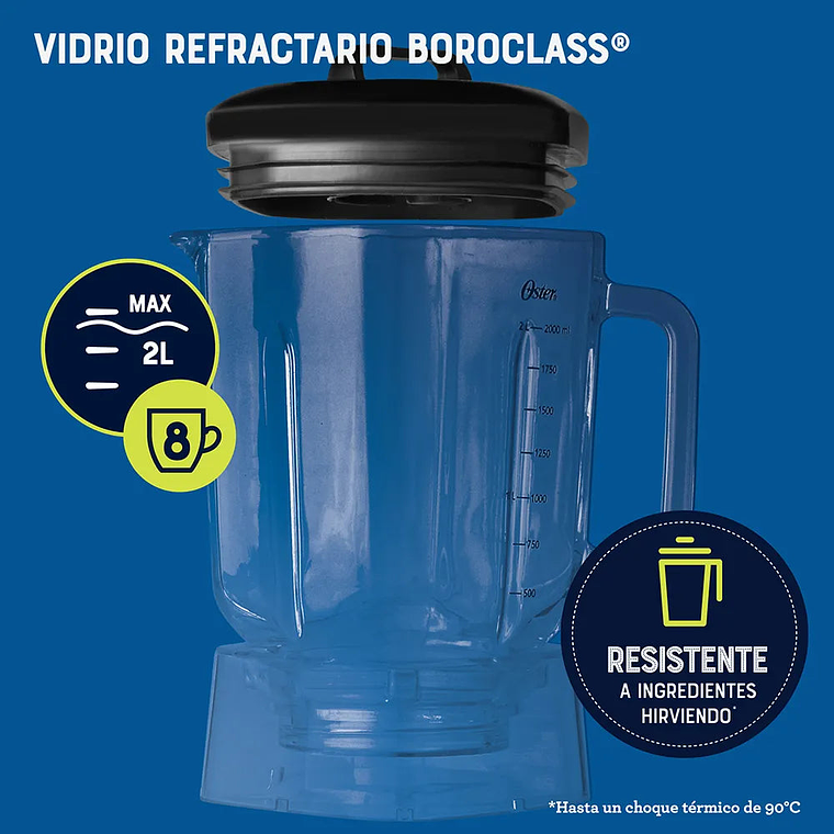 Licuadora Xpert Series™ + Blend-N-Go Niquelada / Oster 9