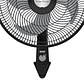 Ventilador SAMURAI Turbo Power Pared Negro - Miniatura 4