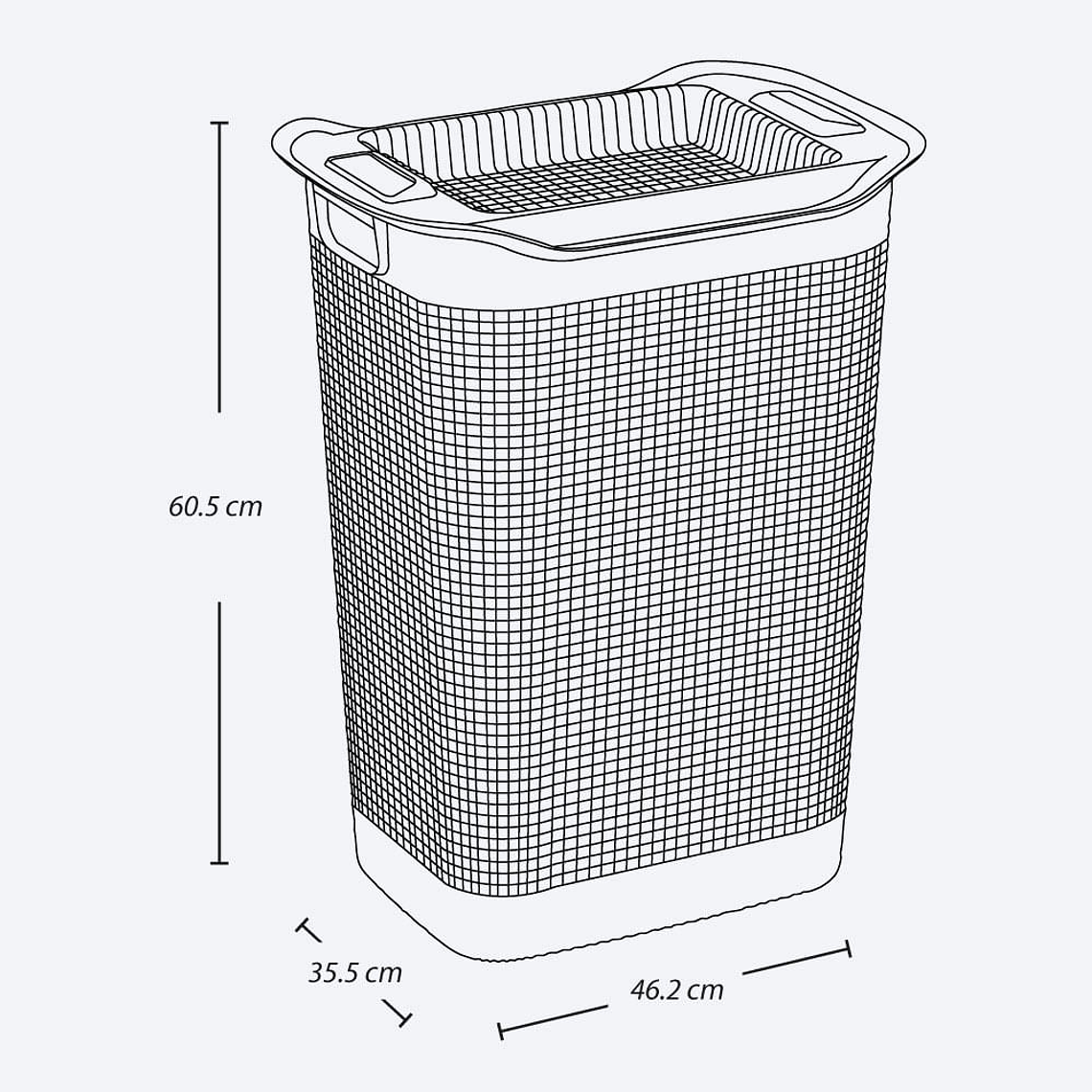 Cesta para Ropa Linum con Tejido Premium 4