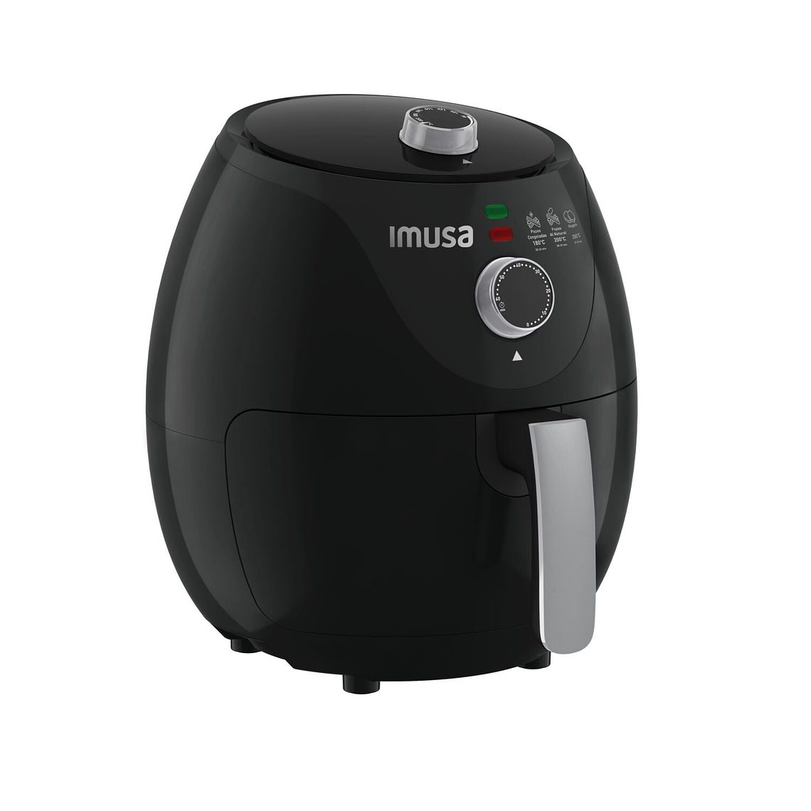 Freidora de Aire IMUSA Airfryer Esencial 3,2 Litros negra 3