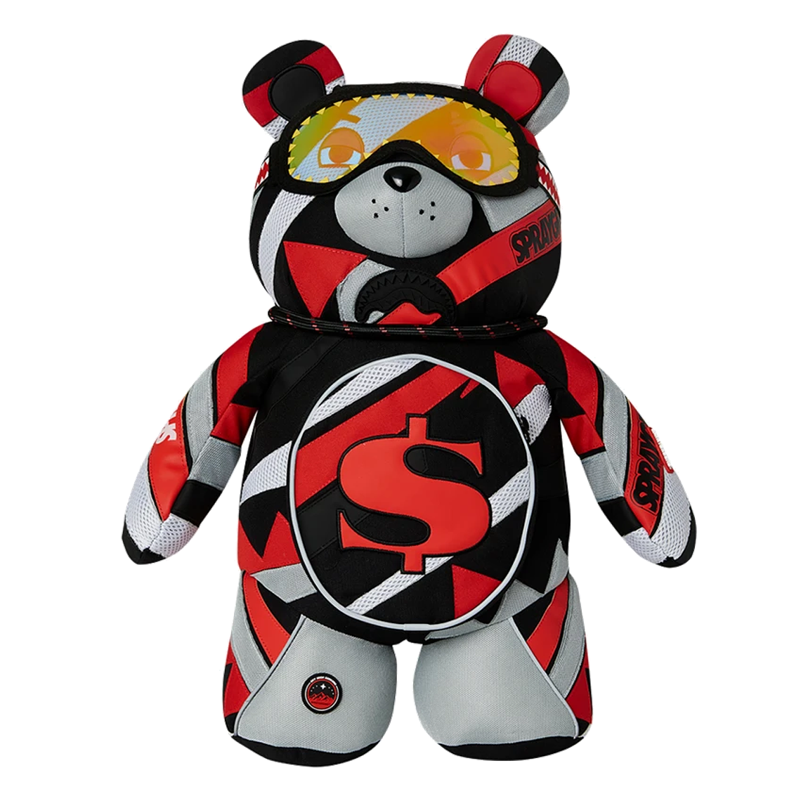 MOCHILA DE OSO ROJO SHREDDED SPRAYGROUND 1