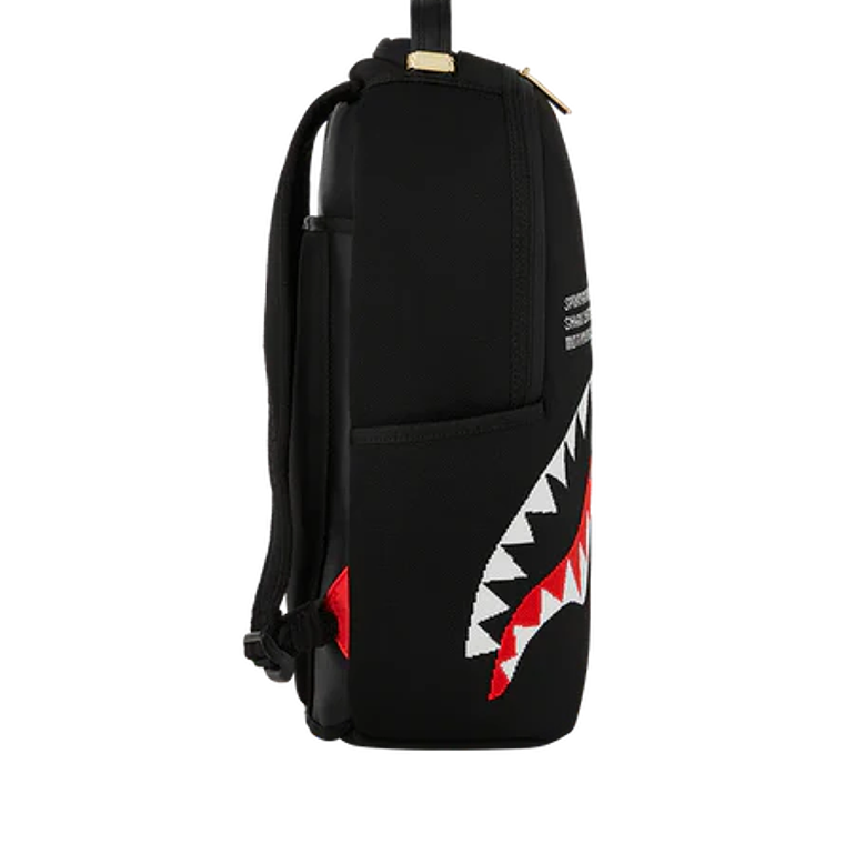 MOCHILA NEGRA SHARK CENTRAL KNIT SPRAYGROUND 2