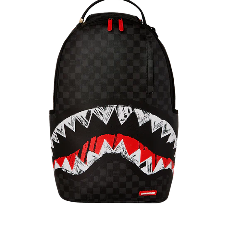MOCHILA NEGRA SCRIBBLE SHARK SPRAYGROUND 1