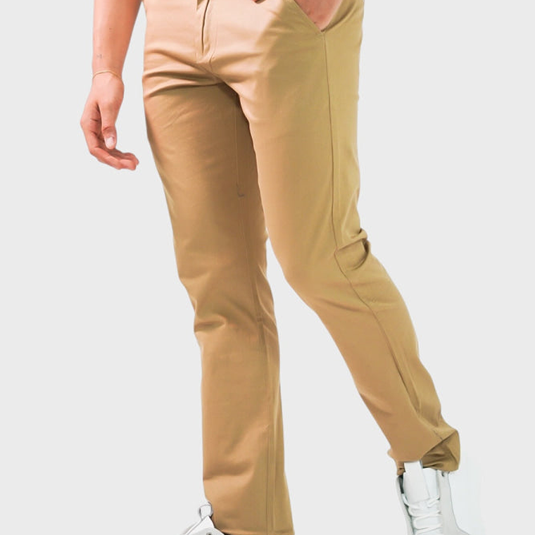 Dril Hombres Tailored Oscar De La Renta Khaki 2
