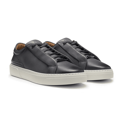 TENIS GARY DE PIEL CON CORDONES OCULTOS TENIS HOMBRE