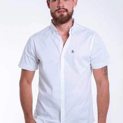 Camisa Hombre Manga Corta Penguin