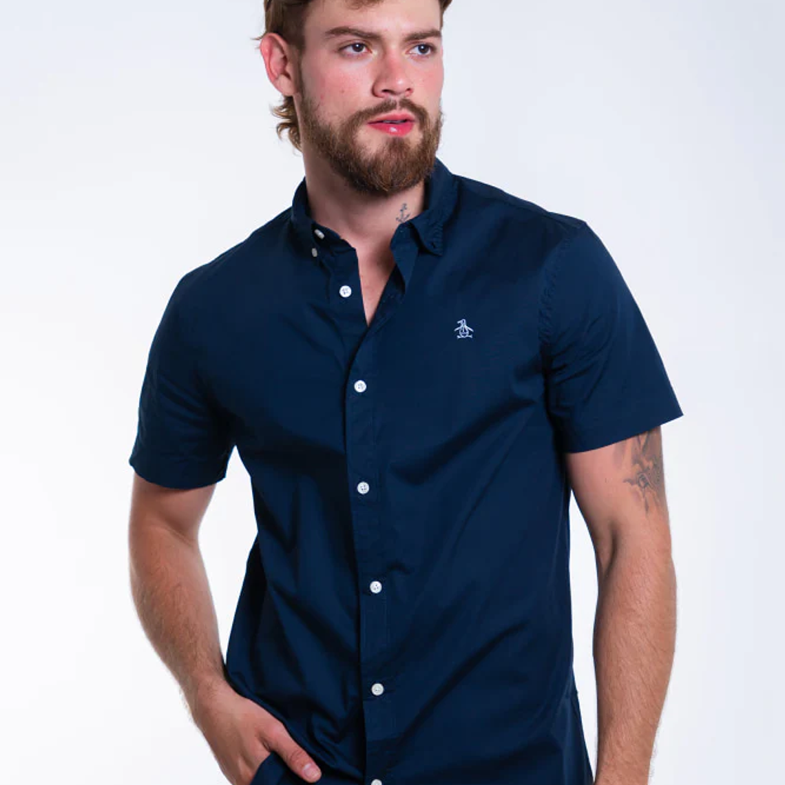 Camisa Hombre Manga Corta Penguin 3