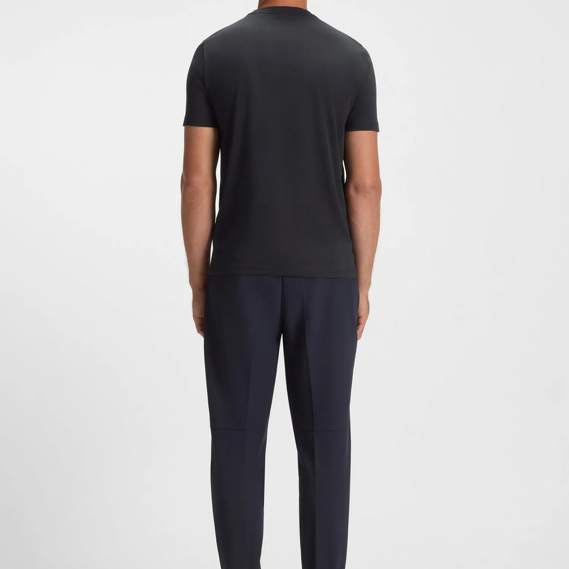 CAMISETA DE ALGODÓN ELÁSTICO CON DETALLE DE LOGO REGULAR FIT HOMBRE 2