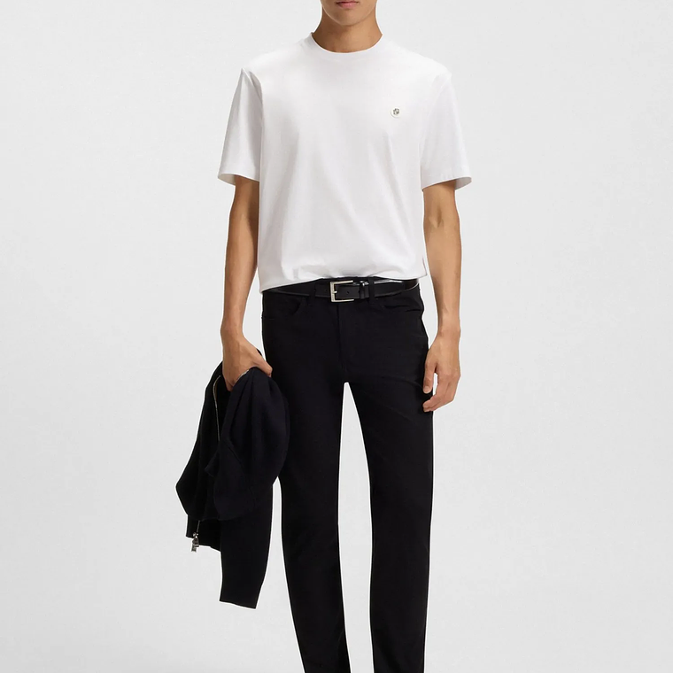 CAMISETA REGULAR FIT DE ALGODÓN CON MONOGRAMA DOUBLE B PLAYERA REGULAR FIT HOMBRE 1