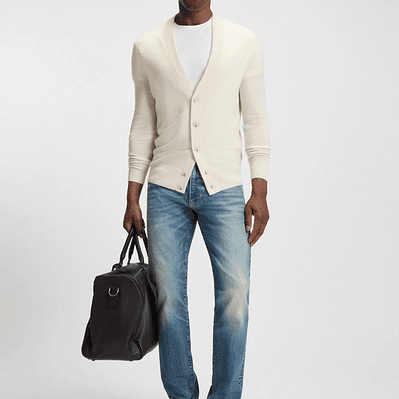 JEANS SLIM FIT CON DETALLE DE LOGO ICÓNICO HOMBRE