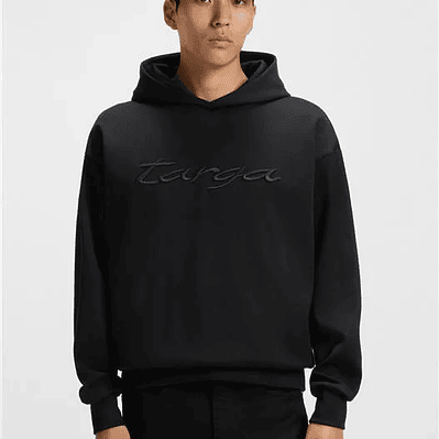 SUDADERA CON CAPUCHA PORSCHE X BOSS EN ALGODÓN CON LOGO DE TARGA SUDADERA RELAXED FIT HOMBRE