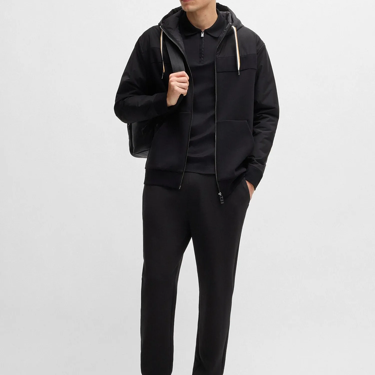 PANTALONES DE CHÁNDAL DE ALGODÓN CON LOGO APILADO PANTALONES RELAXED FIT HOMBRE 3