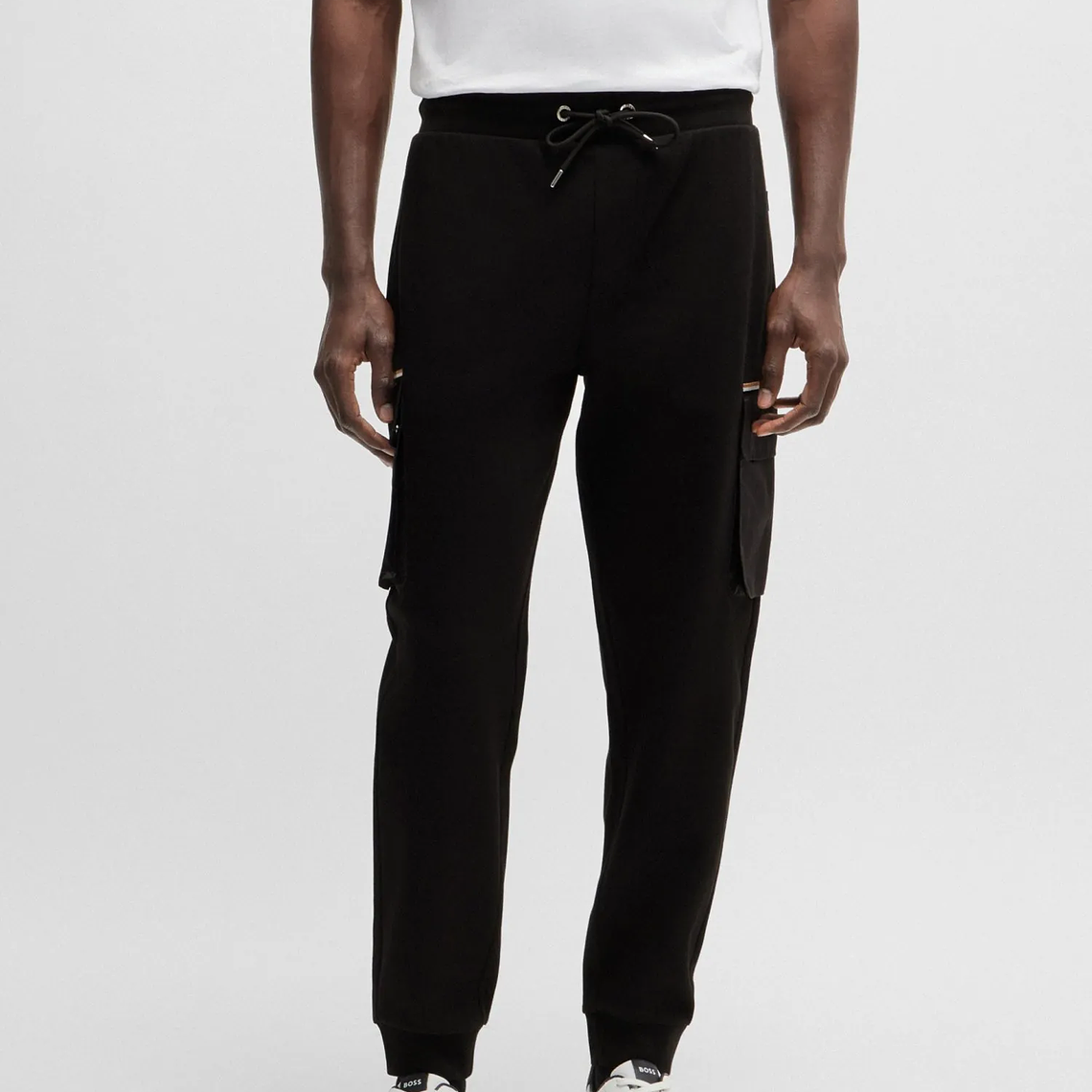 PANTALONES DE SUDADERA REGULAR FIT DE ALGODÓN CON BOLSILLOS EN CONTRASTE HOMBRE 5