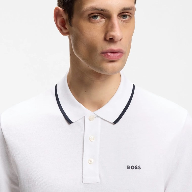 POLO DE PIQUÉ DE ALGODÓN CON DETALLES EN CONTRASTE POLO REGULAR FIT HOMBRE 5