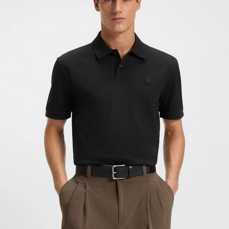 POLO DE PIQUÉ DE ALGODÓN CON MONOGRAMA DOUBLE B POLO REGULAR FIT HOMBRE 4