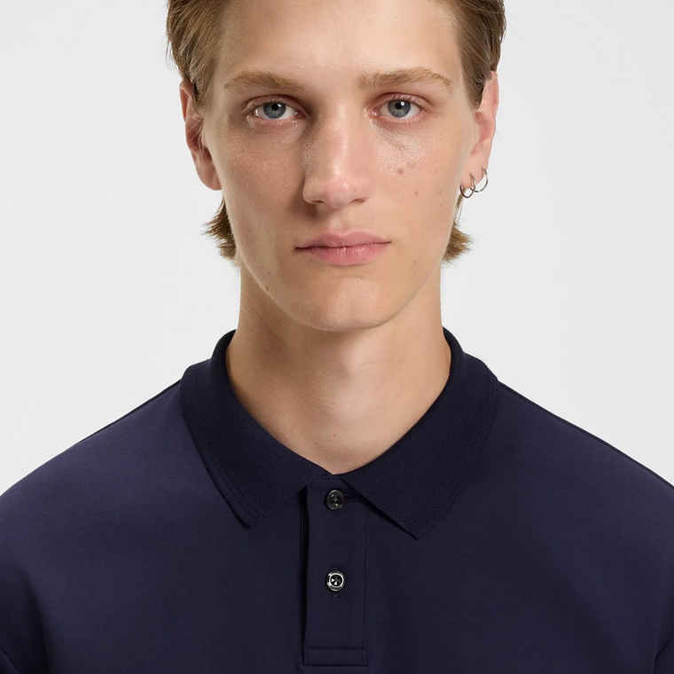 POLO DE ALGODÓN INTERLOCK CON LOGO APILADO POLO REGULAR FIT HOMBRE 5