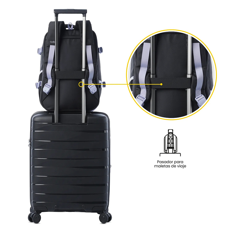 Morral de Viaje Mediano Trip Morado 6