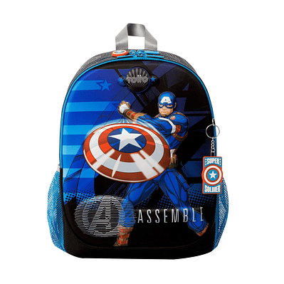 Morral para Niño Avengers Capitán América Mediano Gris