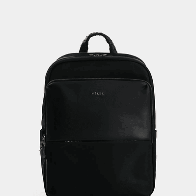 Morral Marfilo de cuero y nylon para mujer manija trenzada